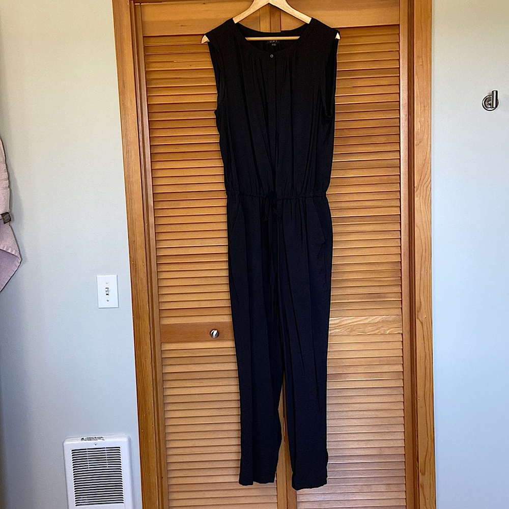 Flattering draw string jumpsuit.